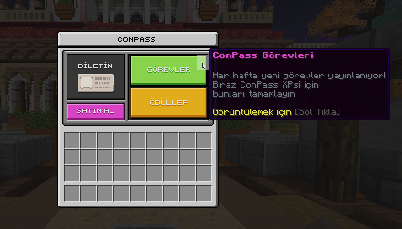 ConPass Ana Menüsü ve Sezon Portalı